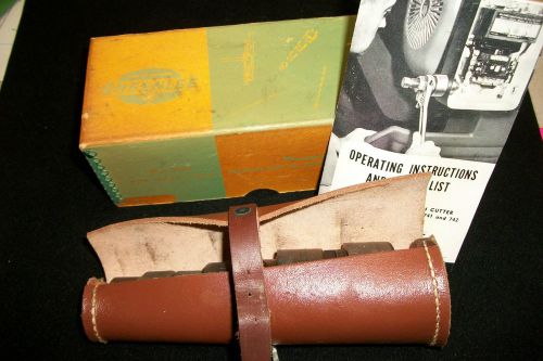 Greenlee knockout punch set no. 735 w/ leather pouch, box, and papers for sale