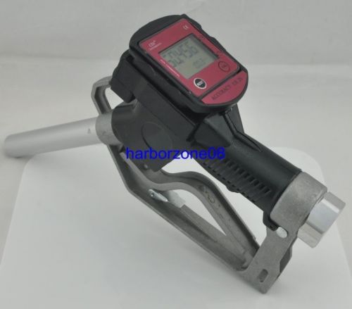 Turbine fuel gasoline diesel petrol nozzle gun nozzle digital fuel flow meter for sale