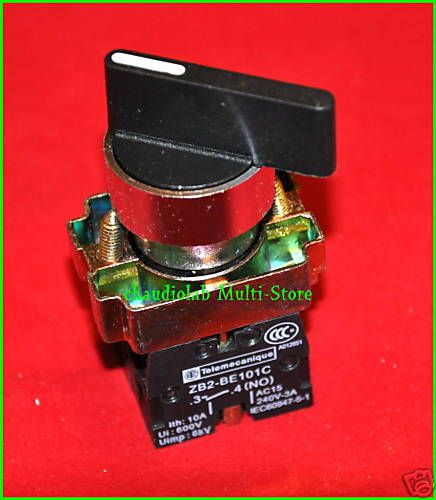 New Telemecanique 3 Position Selector Switch 600VAC~10A #A87688