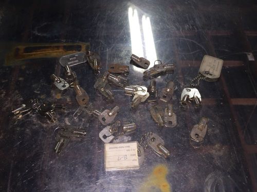 Lot Of Gas Pump Entry Keys Assorted