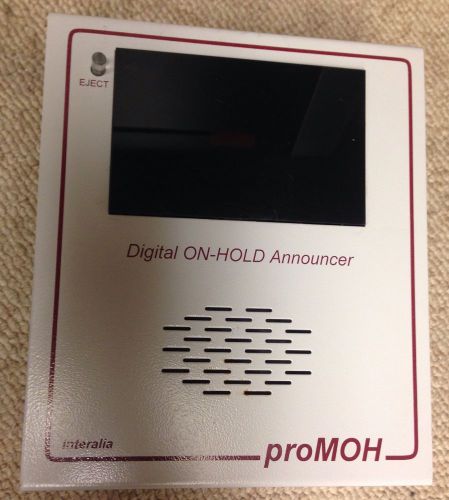 Interalia proMOH Digital ON-HOLD Announcer Music On Hold P-1-16 No Ac adapter
