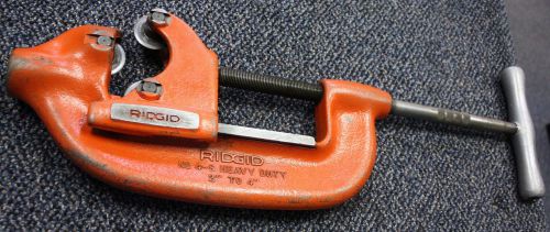 USED RIDGID NO.4-S HEAVY DUTY 2-4&#034; PIPE CUTTER *GREAT CONDITION*