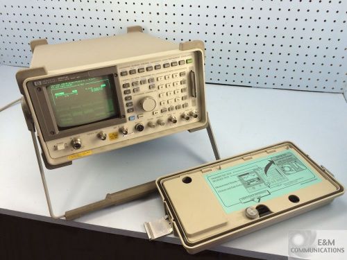 8921A A HP AGILENT CELL SITE TEST SET WITH COVER CASE 11807B OPTION OPT 040 SIM