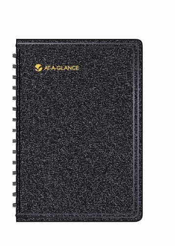 AT-A-GLANCE 2014/2015 Academic Daily Appointment Book, Black, 4 7/8&#034;x8&#034;