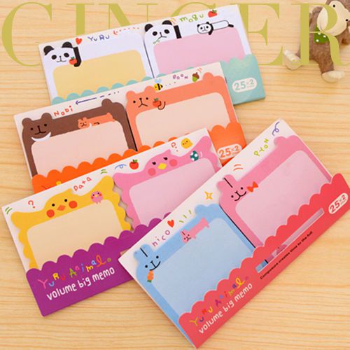 Funny lovers animal sticker post it bookmark point marker memo flag sticky notes for sale