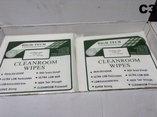 Nib high tech conversions clean room wipes ulitmate 6000 ult60-99 9&#034; x 9&#034; wipes for sale