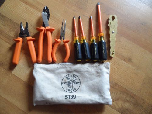 Klein 8 Pc Insulated Tools + Bag