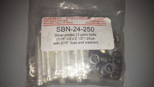 New duniway sbn-24-250 silver-plated sst bolt kit for sale