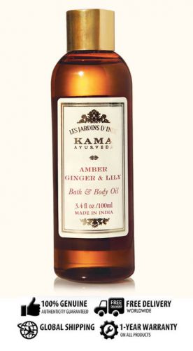 Kama Ayurveda Bath &amp; Body Oil AMBER GINGER &amp; LILLY BATH AND BODY OIL-100ml
