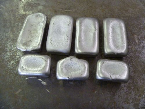 Aluminum Alloy casting Ingots 4 lbs.  7 small  bricks