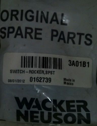 Wacker neuson part# 0162739 /switch- rocker -spst