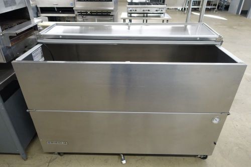 Beverage Air SM58N-S Stainless Steel Milk Cooler 1 Sided