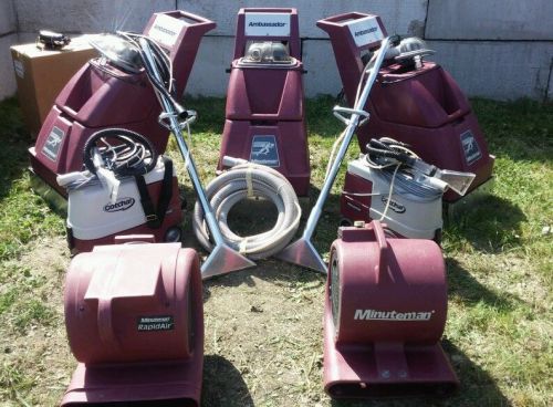 Minuteman Water Extractor and Carpet Cleaner Lot