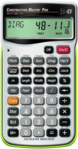 Calculated 4065-P2G Pro Advanced Construction Math Calculator