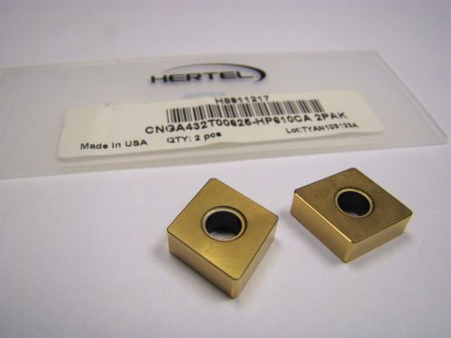 HERTEL Ceramic Turning Inserts CNGA432T00625-HP610CA Qty 2 [2014]