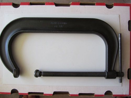 Armstrong  12&#034; extra deep throat pattern c-clamp -  model : 78-412  made in usa for sale