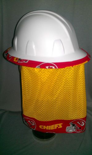 Hard Hat Neck Shade Neck Protector Quick Dry Mesh KC Chiefs