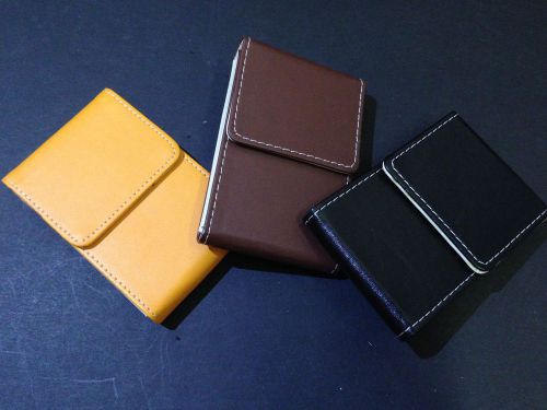 Carton of Fake leather business card holder packed in retail box