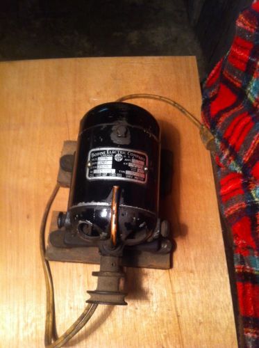 Vintage small BODINE Electric MOTOR W/Stand Industrial scientific 115 Volts