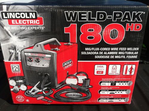 Lincoln Electric Weld-Pak 180HD mig/flux cored wire feed welder NEW