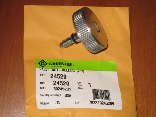 Greenlee 767 Hydraulic Hand Pump release unit #24520