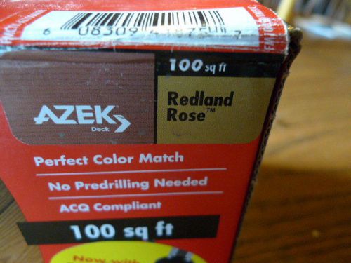 Cortex Plug Hidden Fasteners  Azek Redland Rose - partial box 279 Screws w/plugs