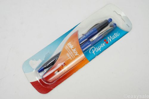 Paper Mate Retractable Ball Point Pen - Blue Body, Blue Ink, Pack of 2 (1803497)
