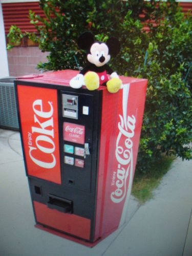 Mini size coca cola soda vending machine- only 4 1/2 ft tall---pepsi-coke-beer for sale