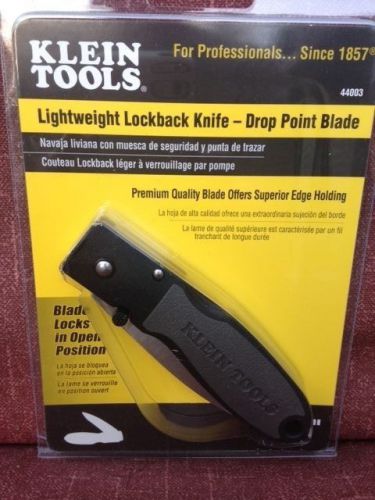 New lower price klein tools 44003 lockback knife with resin handle for sale