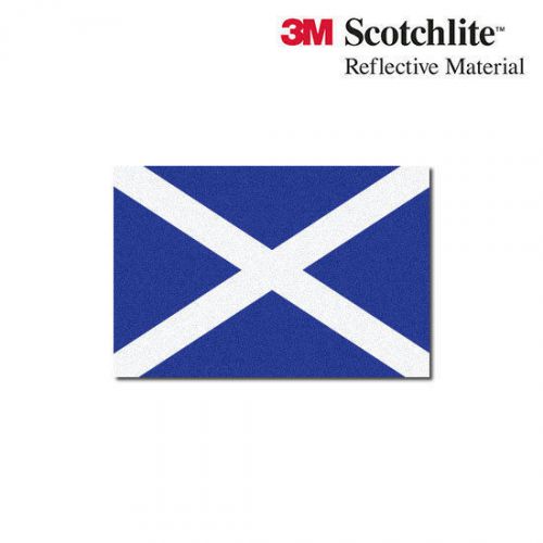 3M Reflective Flag Decals - Scottish Flag - 1.5&#034; x 2.25&#034;