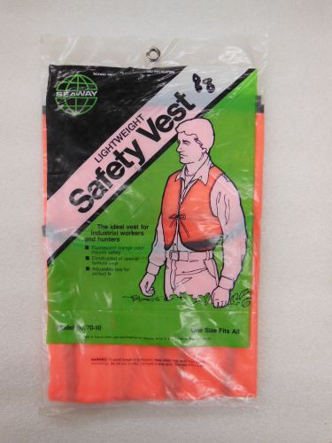 Lightweight SAFETY VEST f/ Industrial Workers &amp; Hunters - one size fits all NEW