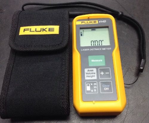 Fluke 414D Laser Distance Meter +/- 2mm Accuracy 50m Range II Class