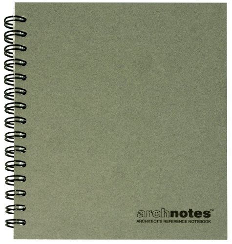 Archtoolbox archnotes, architect&#039;s reference notebook, 1/8&#034; grid paper, 6.5&#034; x for sale