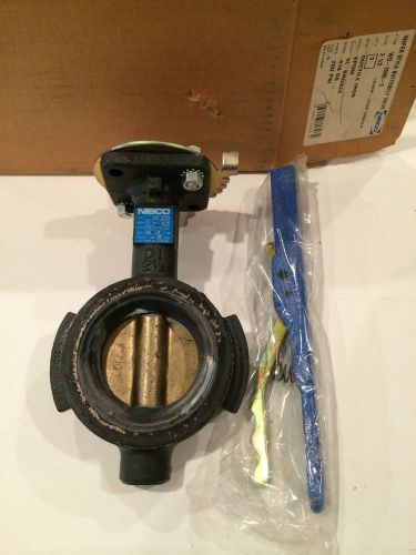 Nibco Wafer Style Butterfly Valve 2 1/2&#034; Lever Lock Handle NLH100E WD-2000-3