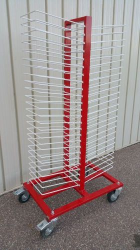 Portable Mobile Art Silk Screen Sign project Classroom Drying Rack Stand Wheels