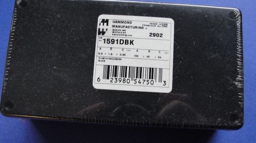 1591DBK - QTY 1 - HAMMOND MANUFACTURING NEW 150mm X 48mm X 84mm