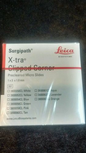 6 GROSS Leica 1mm Surgipath x-tra Precleaned Micro Slides 3800050CL WHITE