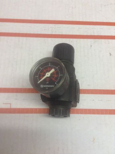 1-Norgren R72G-2AK-RFG Regulator 300 PSI with  Gauge used ( READ DESCRIPTION)