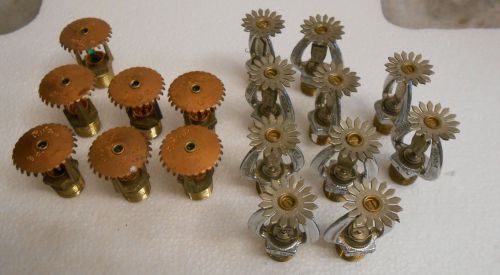 LOT OF 17 AUTOMATIC FIRE SPRINKLER HEADS 2-200 DEGREE 10-160  5-155