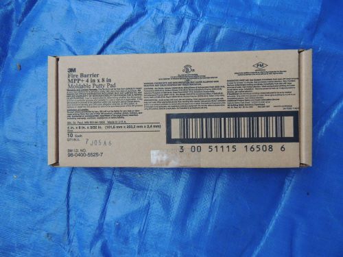 3M MPP+ 4&#034;X8&#034;Fire Barrier Moldable Putty Pad Box of 10