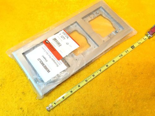 ***NEW*** WIREMOLD 838TCAL 3-GANG BRUSHED ALUMINUM FLOOR BOX TILE FLANGE PLATE