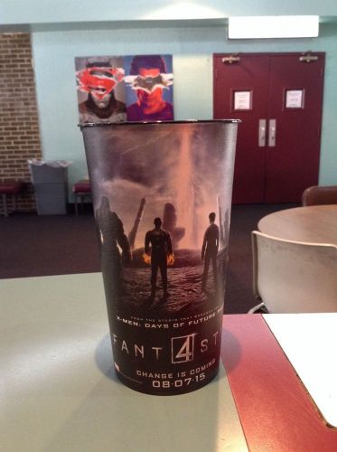 Fantastic four 44oz plastic movie theater cup brand new for sale