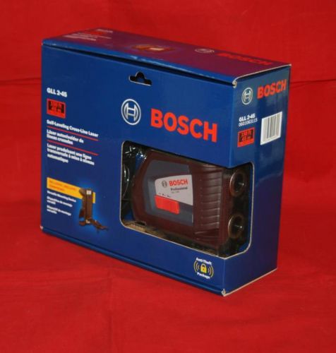 Bosch gll 2-45 self-leveling long-range cross-line laser new for sale