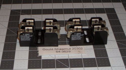 2 Gould Shawmut 20302 Fuse Block Holders 30A 250V 2 Pole for Class H/K (#3629)