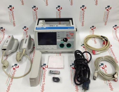 ZOLL M Series Biphasic: 3 Lead ECG Analyze Pacing AED ALS Paddles MFC Therapy