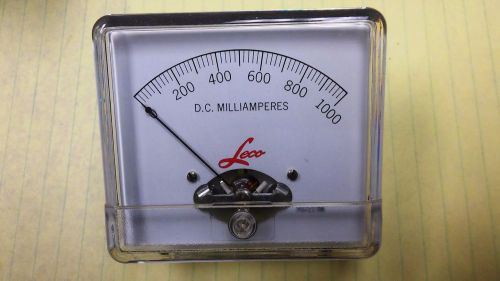 Vintage leco #4780 0-1000 milliamp dc panel ampmeter for sale
