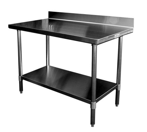 24&#034; x 24&#034; premium all stainless work table w/ 4&#034; backsplash - wt-pb2424 for sale