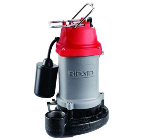 Ridgid professional 1/3 hp cast iron effluent pump submersible power work tool for sale