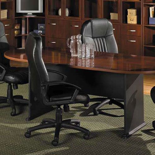 7 ft CONFERENCE TABLE Racetrack Modern Contemporary Office Laminate Meeting Room