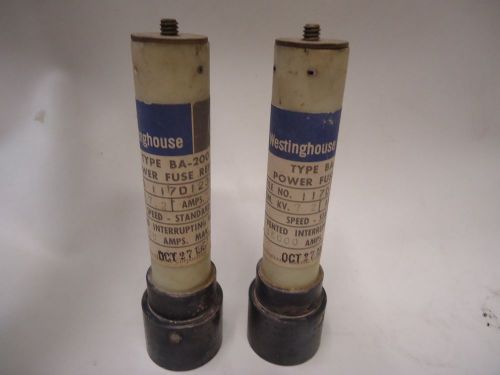 WESTINGHOUSE TYPE BA-200 POWER FUSE REFILL 117D123A13 100A (set of two)